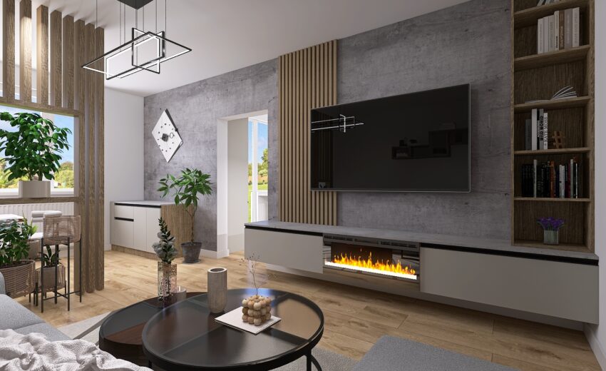 Návrh interiéru, byt RA – projekt STAVEN
